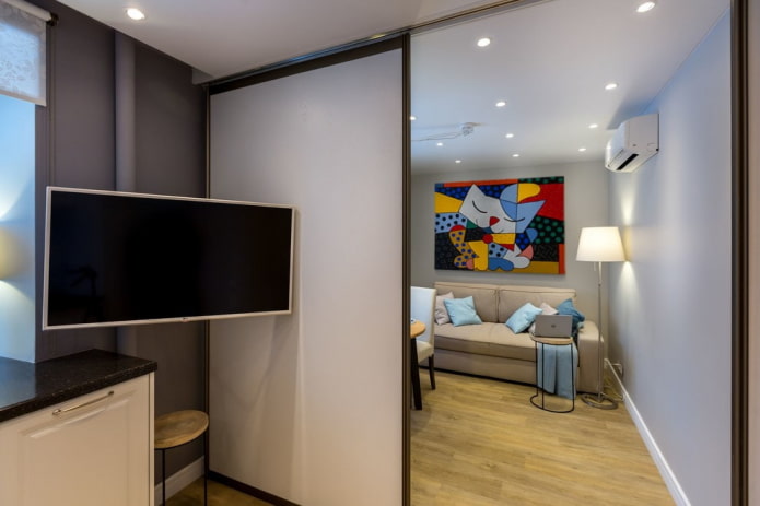 TV, mampara, salón
