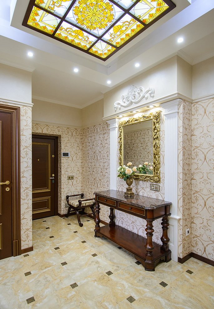 decoración de pasillo de estilo clásico