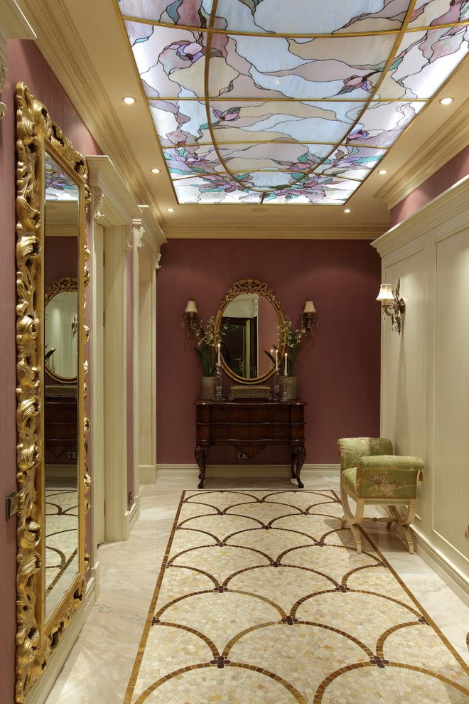 decoración de pasillo de estilo clásico
