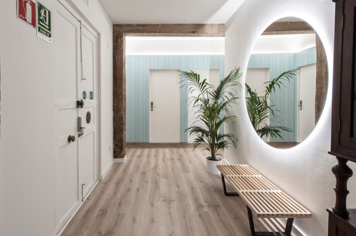 Decoración de pasillo de estilo escandinavo