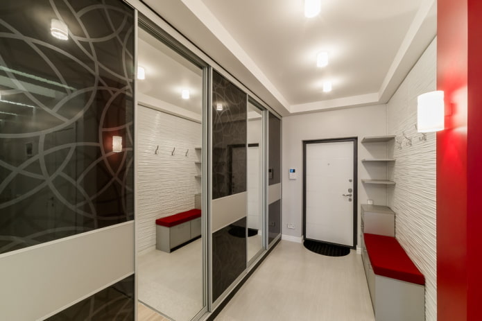 muebles de pasillo de estilo de alta tecnología