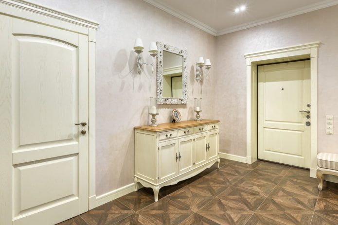 Decoración de pasillo de estilo provenzal