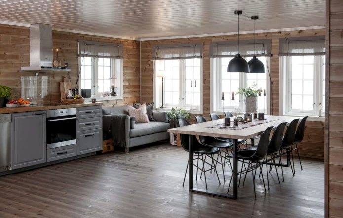 cocina-comedor hygge