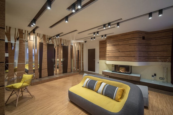 puertas interiores con revestimiento de corcho