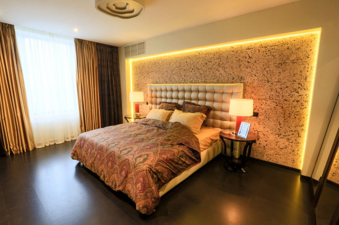 papel pintado de corcho para el dormitorio