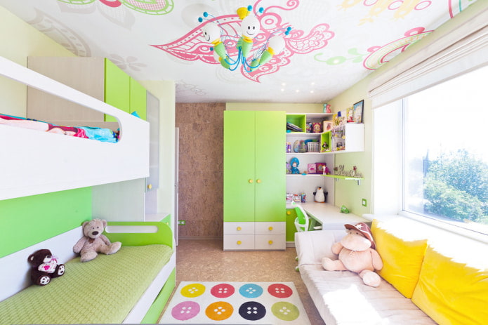 corcho en la habitación infantil