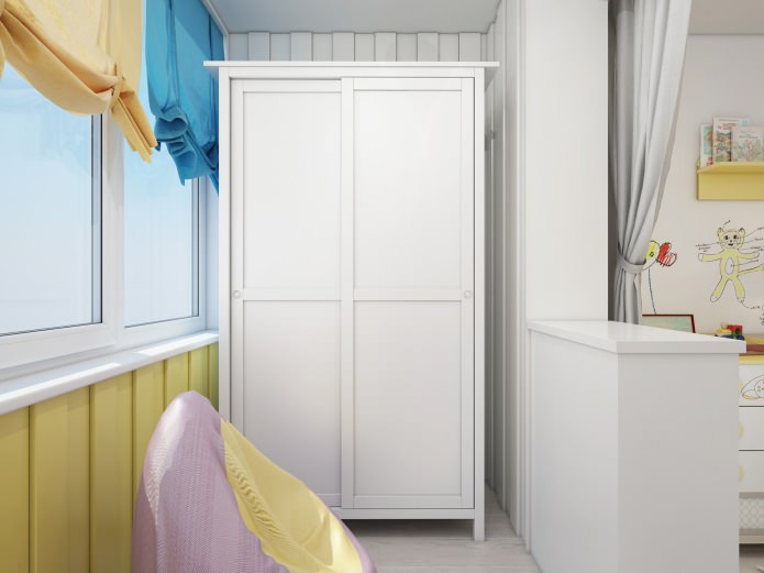 Habitación infantil con logia