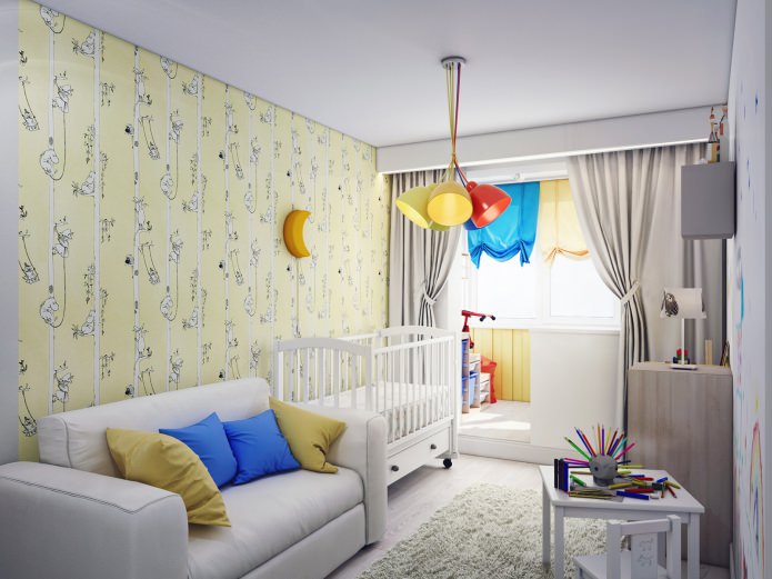 Habitación infantil combinada con galería