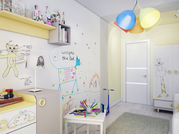 interior de la habitación infantil