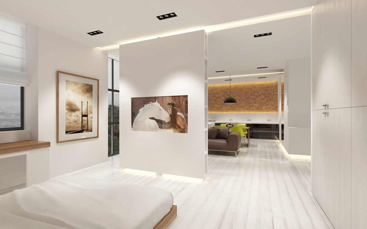 dormitorio en el estudio