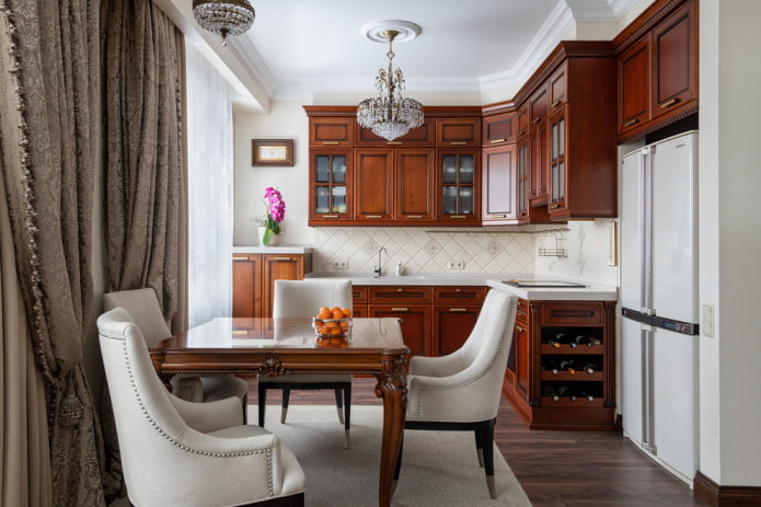 Cocina en un estilo clásico