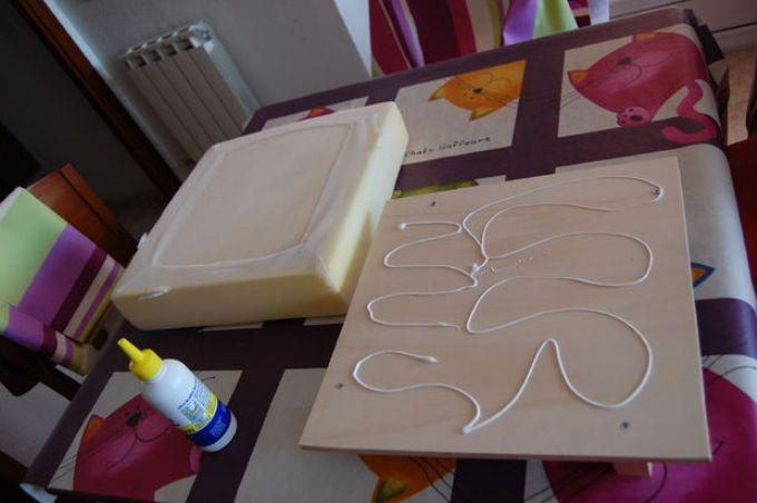 pegado de espuma