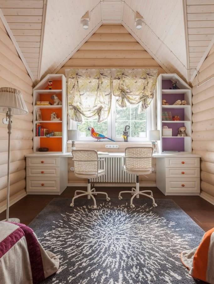 habitación infantil para dos hermanas
