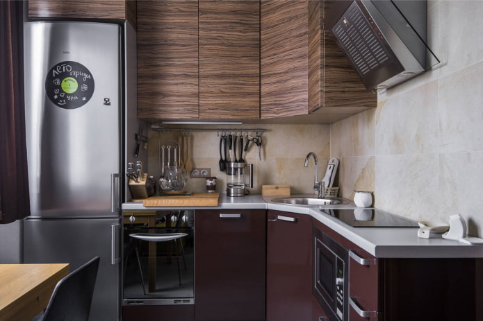 cocina pequeña en forma de L