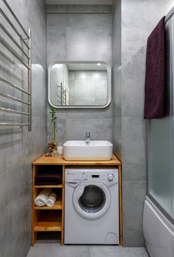 Lavabo con encimera