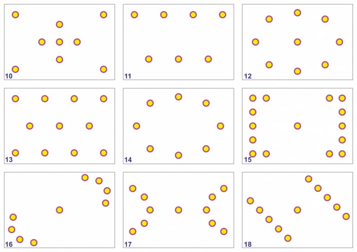 diagrama de disposición de focos
