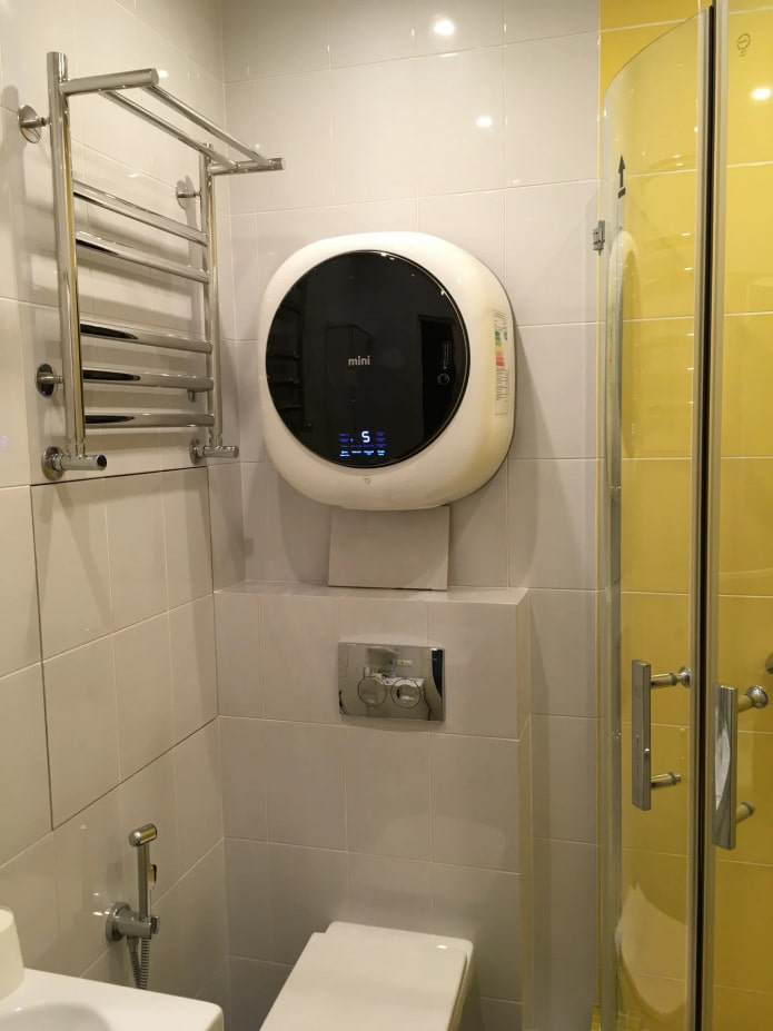 wall-mounted washing machine