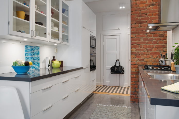 furniture arrange in the kitchen