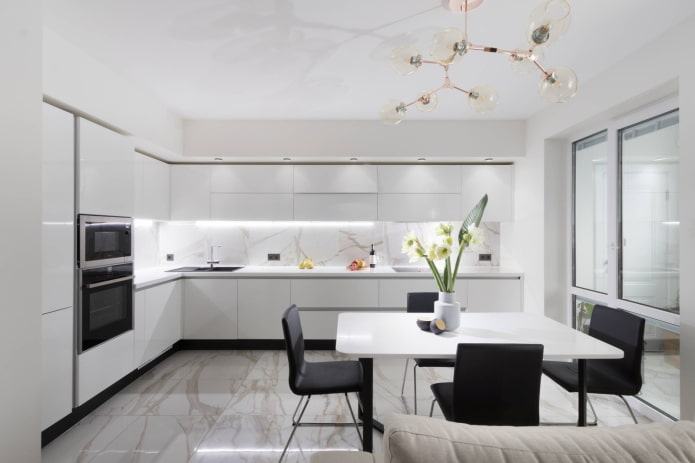 cocina blanca grande