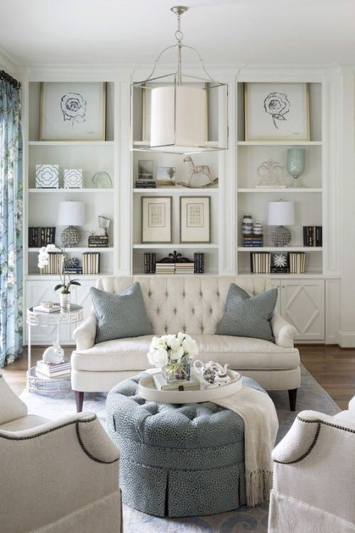 muebles tapizados en el recibidor