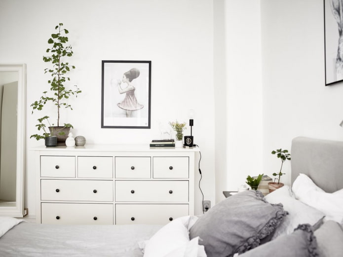 Dormitorio de estilo escandinavo