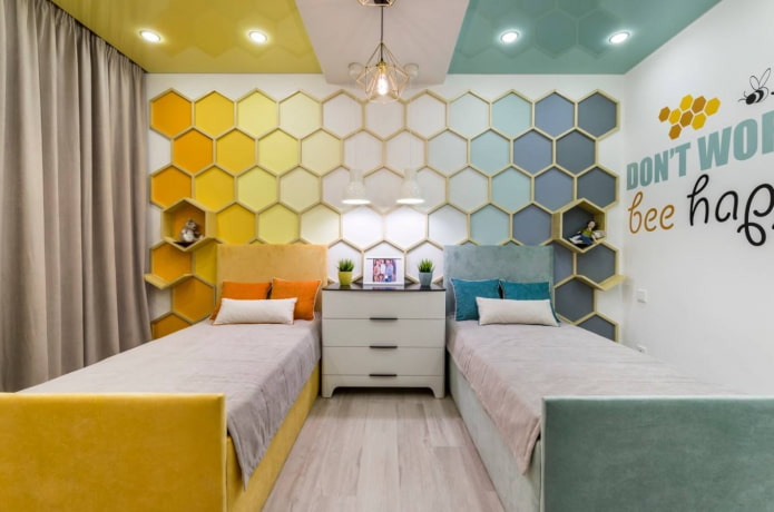 dormitorio para niños de diferente sexo