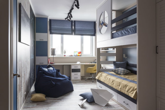 litera en la habitación infantil