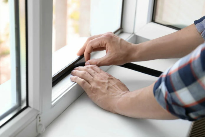 replaceing the PVC window seal