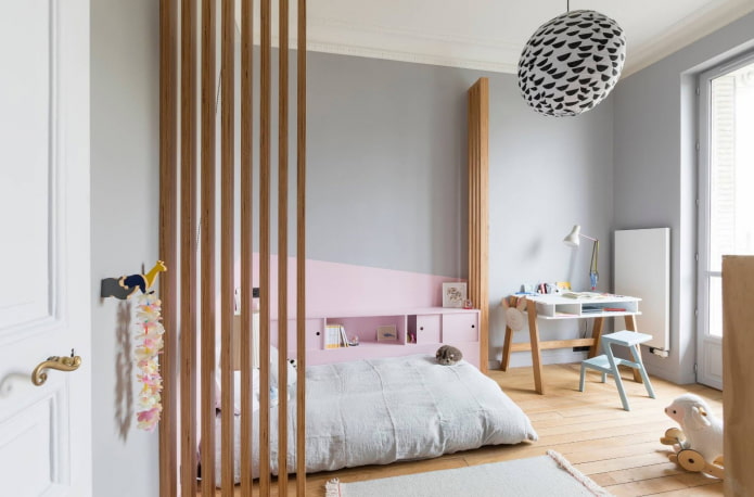 zonificación de la habitación infantil