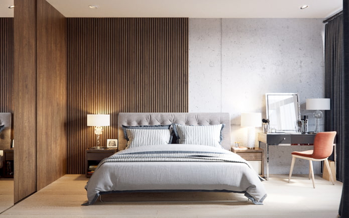 bafles detrás de la cama