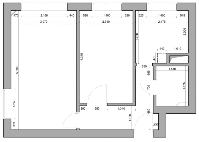 Diagrama de distribución de Khrushchevka