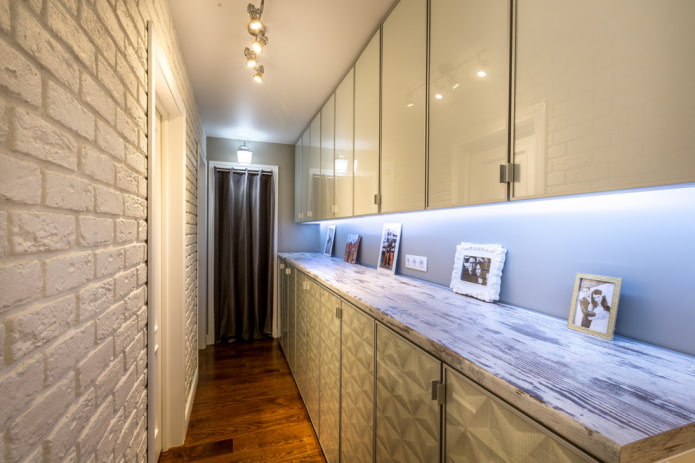 sistemas de almacenamiento en un apartamento de Khrushchevka