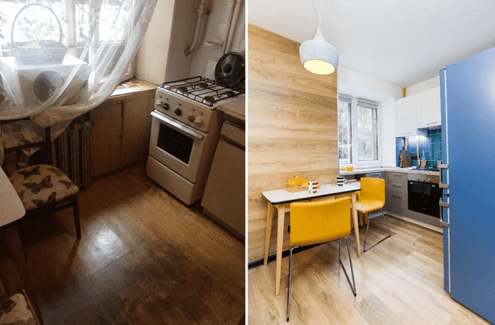 Fotos antes y después de la renovación
