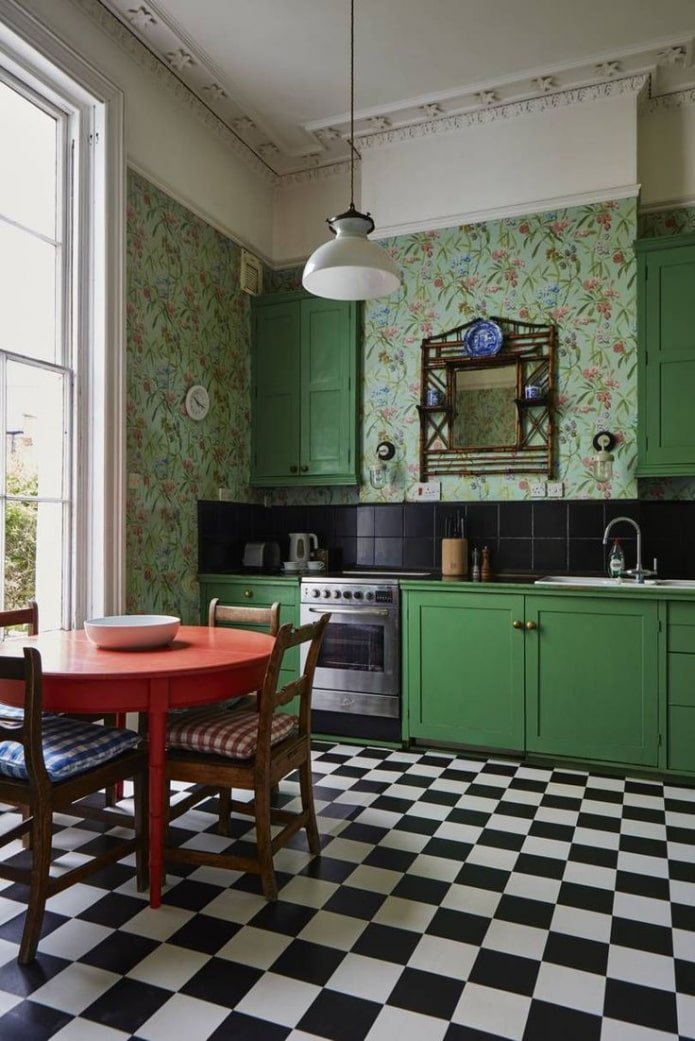 cocina de estilo retro