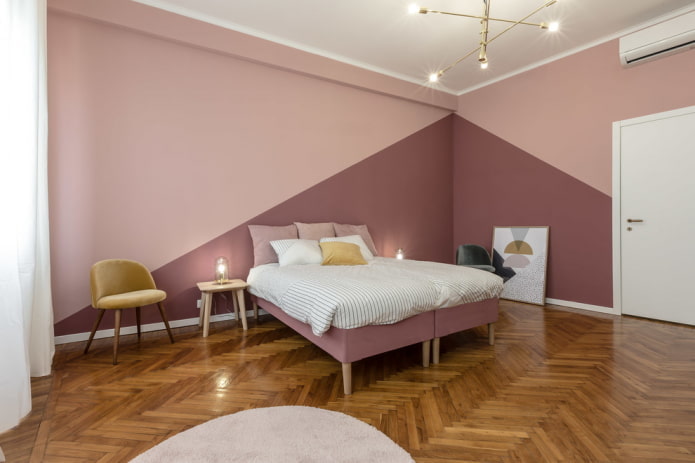 Decoración de dormitorios en tonos rosas