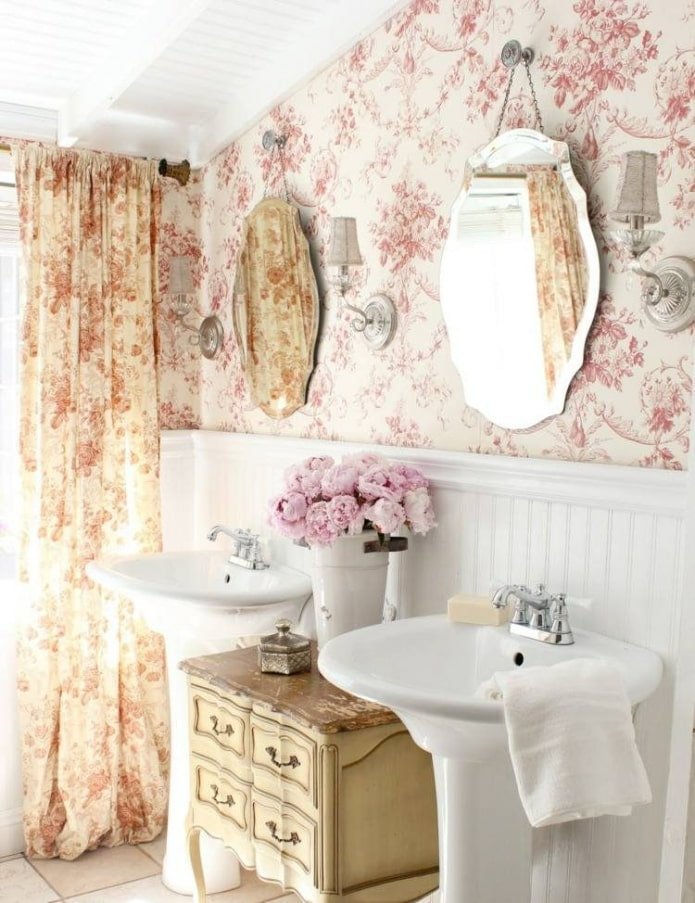 Papel pintado estilo provenzal