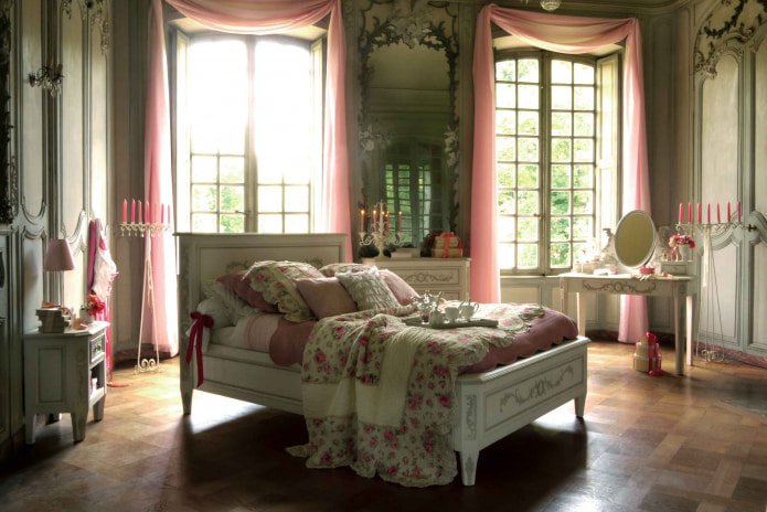 Estilo provenzal en el dormitorio