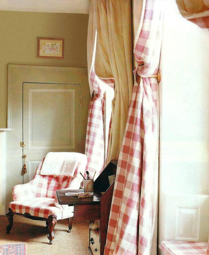 cortinas a cuadros