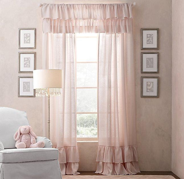 Cortinas de lino para la habitación infantil