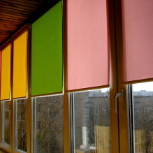 Persianas enrollables para balcones o logias: tipos, materiales, color, diseño, fijación-6