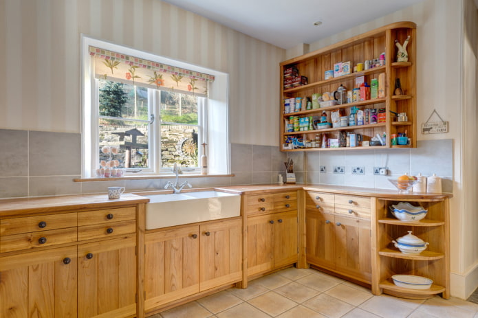 cocina de estilo campestre