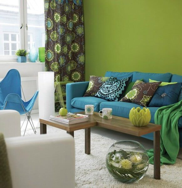 combinar papel pintado con muebles