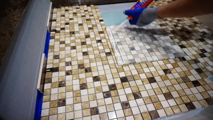 colocación de mosaico