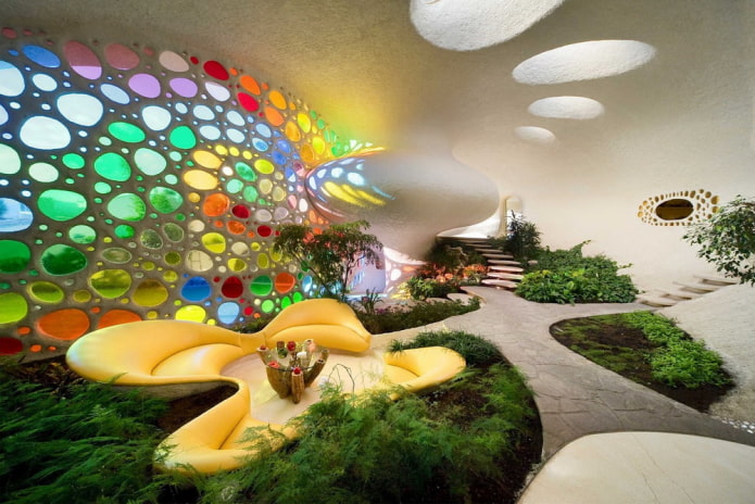 Casa Nautilus en México, vista desde el interior