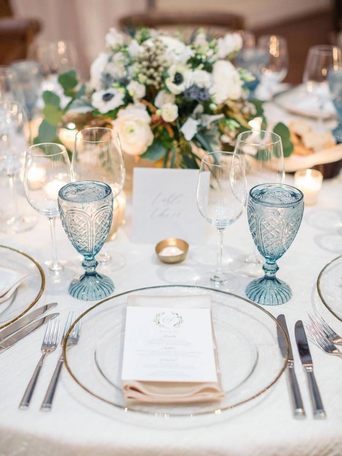 mesa para una boda