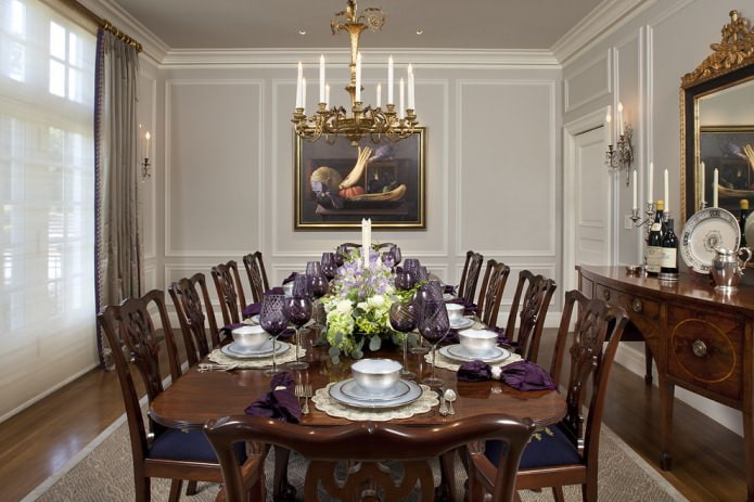 comedor de estilo clásico