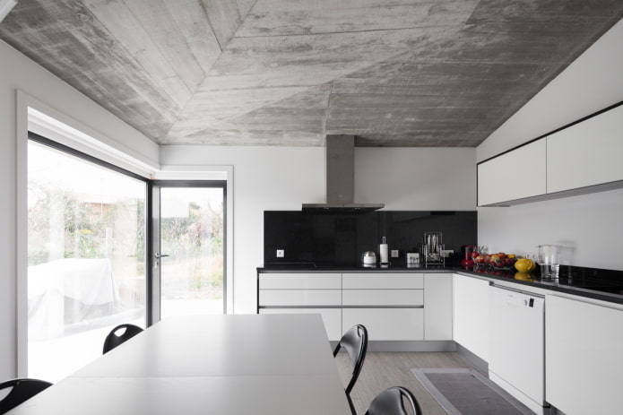revestimiento de techo de madera gris