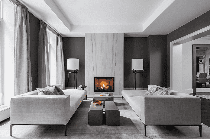 Decoración de interiores en gris
