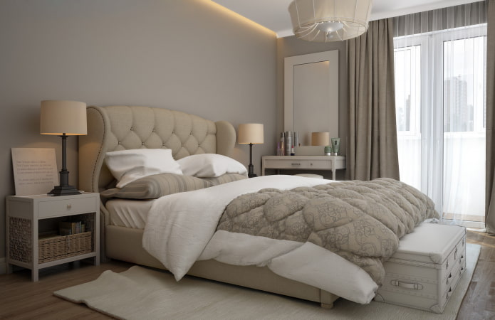 diseño de interiores en tonos grises y beige