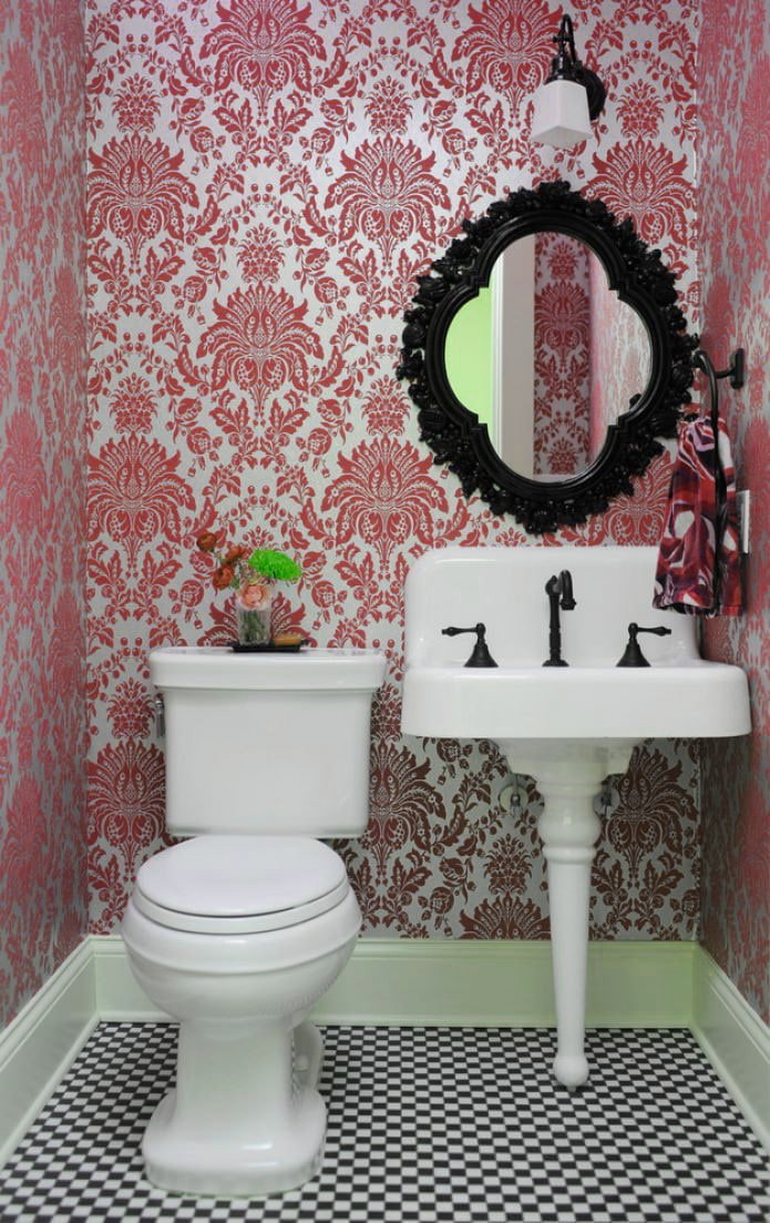 papel pintado de seda roja